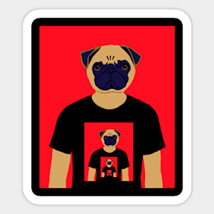 Pug To Infinity Sticker